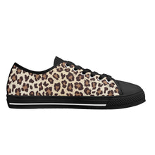 Leopard Women's Low Top Canvas Shoes