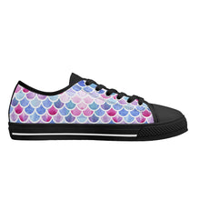 Mermaid Women's Low Top Canvas Shoes