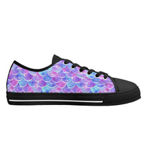 Mermaid Women's Low Top Canvas Shoes