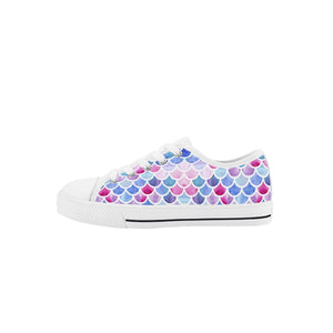 Mermaid Kid's Low Top Canvas Shoes