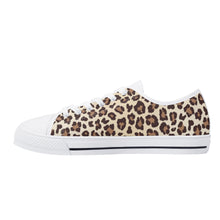 Leopard Women's Low Top Canvas Shoes