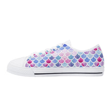 Mermaid Women's Low Top Canvas Shoes