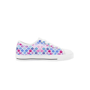 Mermaid Kid's Low Top Canvas Shoes