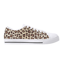 Leopard Women's Low Top Canvas Shoes