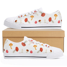 Mushroom Women's Low Top Canvas Shoes