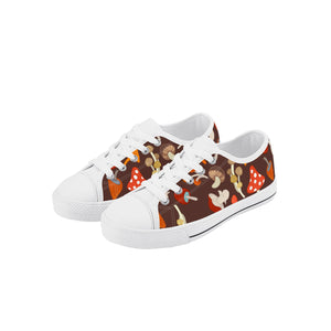 Mushroom Kid's Low Top Canvas Shoes