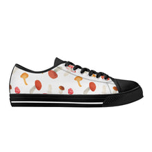 Mushroom Women's Low Top Canvas Shoes