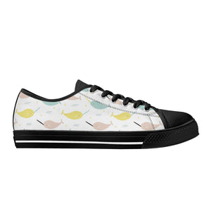 Narwhal Women's Low Top Canvas Shoes