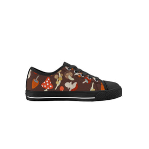 Mushroom Kid's Low Top Canvas Shoes