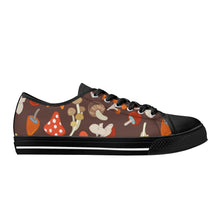 Mushroom Women's Low Top Canvas Shoes