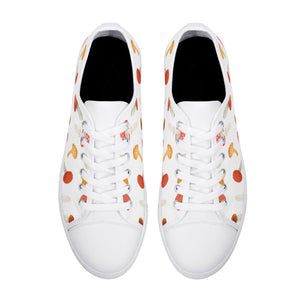 Mushroom Women's Low Top Canvas Shoes