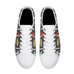 Mushroom Women's Low Top Canvas Shoes
