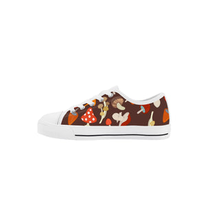 Mushroom Kid's Low Top Canvas Shoes