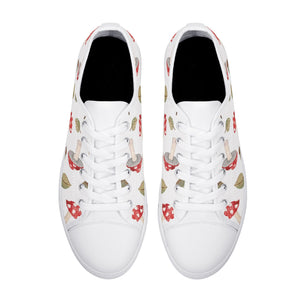Mushroom Women's Low Top Canvas Shoes