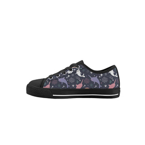 Narwhal Kid's Low Top Canvas Shoes