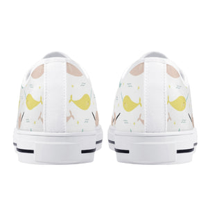 Narwhal Women's Low Top Canvas Shoes