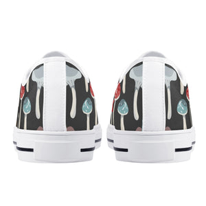 Mushroom Women's Low Top Canvas Shoes