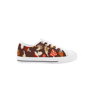 Mushroom Kid's Low Top Canvas Shoes
