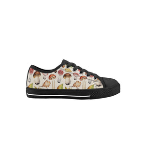 Mushroom Kid's Low Top Canvas Shoes