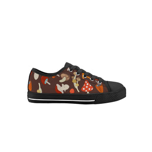 Mushroom Kid's Low Top Canvas Shoes
