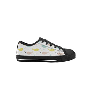 Narwhal Kid's Low Top Canvas Shoes