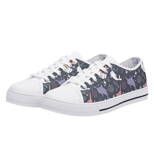Narwhal Women's Low Top Canvas Shoes
