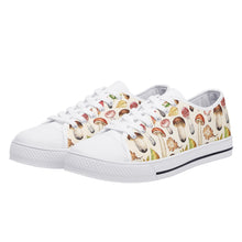 Mushroom Women's Low Top Canvas Shoes