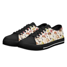 Mushroom Women's Low Top Canvas Shoes