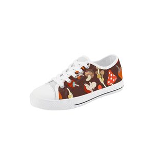 Mushroom Kid's Low Top Canvas Shoes