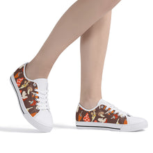 Mushroom Women's Low Top Canvas Shoes