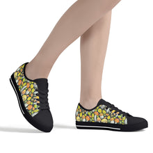 Mushroom Women's Low Top Canvas Shoes