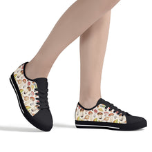 Mushroom Women's Low Top Canvas Shoes