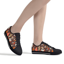 Mushroom Women's Low Top Canvas Shoes