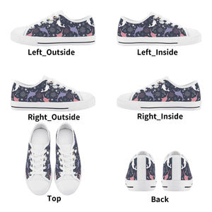 Narwhal Kid's Low Top Canvas Shoes