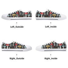 Mushroom Women's Low Top Canvas Shoes