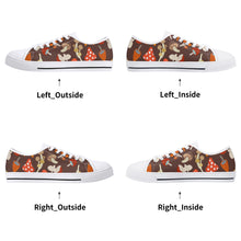 Mushroom Women's Low Top Canvas Shoes