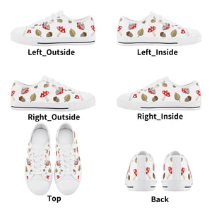 Mushroom Kid's Low Top Canvas Shoes
