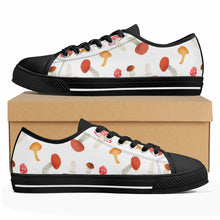 Mushroom Women's Low Top Canvas Shoes