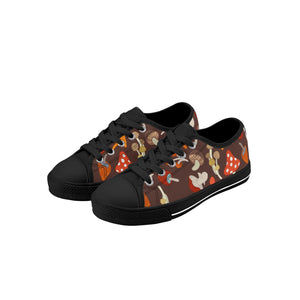 Mushroom Kid's Low Top Canvas Shoes