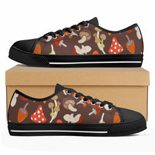 Mushroom Women's Low Top Canvas Shoes