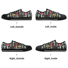 Mushroom Women's Low Top Canvas Shoes