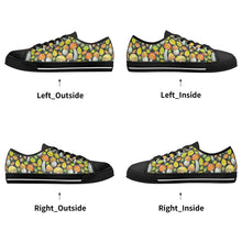 Mushroom Women's Low Top Canvas Shoes