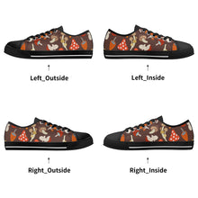 Mushroom Women's Low Top Canvas Shoes