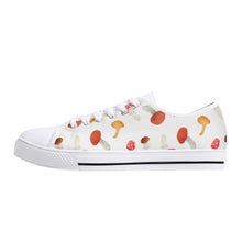 Mushroom Women's Low Top Canvas Shoes