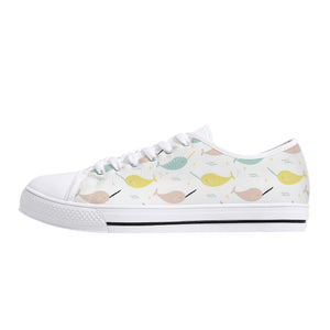 Narwhal Women's Low Top Canvas Shoes