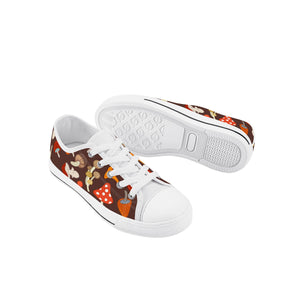 Mushroom Kid's Low Top Canvas Shoes