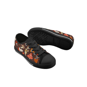 Mushroom Kid's Low Top Canvas Shoes
