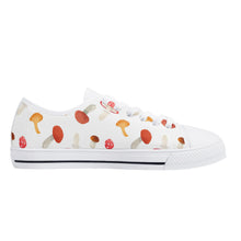 Mushroom Women's Low Top Canvas Shoes