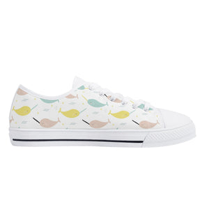 Narwhal Women's Low Top Canvas Shoes