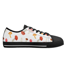 Mushroom Women's Low Top Canvas Shoes